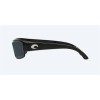 Costa Caballito Sunglasses Shiny Black Frame Gray Polarized Polycarbonate Lense