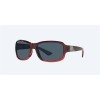 Costa Inlet Sunglasses Pomegranate Fade Frame Gray Polarized Polycarbonate Lense