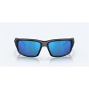 Costa Fantail Sunglasses Blackout Frame Blue Mirror Polarized Glass Lense
