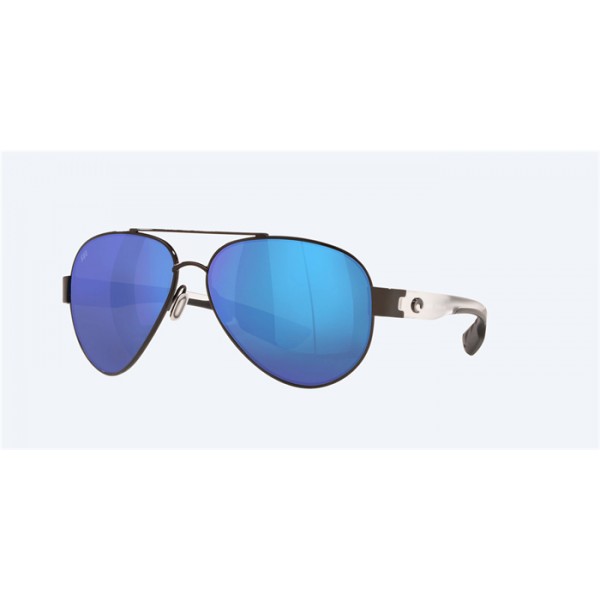 Costa South Point Sunglasses Gunmetal Frame Blue Mirror Polarized Glass Lense