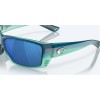 Costa Cat Cay Sunglasses Matte Caribbean Fade Frame Blue Mirror Polarized Polycarbonate Lense