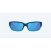 Costa Caballito Sunglasses Matte Caribbean Fade Frame Blue Mirror Polarized Glass Lense