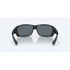 Costa Cat Cay Sunglasses Shiny Black Frame Blue Mirror Polarized Polycarbonate Lense