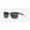 Costa Anna Sunglasses Shiny Retro Tort/Cream/Mint Frame Gray Polarized Polycarbonate Lense