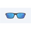 Costa Whitetip Sunglasses Matte Gray Frame Blue Mirror Polarized Glass Lense