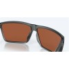 Costa Rincon Sunglasses Matte Smoke Crystal Frame Green Mirror Polarized Glass Lense