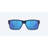 Costa Half Moon Sunglasses Bahama Blue Fade Frame Blue Mirror Polarized Glass Lense