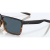 Costa Rincon Sunglasses Black/Shiny Tort Gray Frame Polarized Polycarbonate Lense
