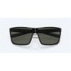 Costa Rincon Sunglasses Shiny Black Frame Gray Polarized Glass Lense