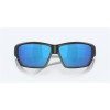 Costa Tuna Alley Sunglasses Matte Steel Gray Metallic Frame Blue Mirror Polarized Glass Lense