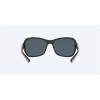 Costa Kare Sunglasses Shiny Black Mint Logo Frame Gray Silver Mirror Polarized Polycarbonate Lense