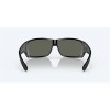 Costa Cat Cay Sunglasses Matte Black Green Logo Frame Gray Silver Mirror Polarized Glass Lense