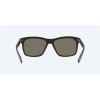 Costa Aransas Sunglasses Matte Black Frame Blue Mirror Polarized Glass Lense