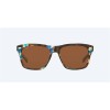 Costa Aransas Sunglasses Shiny Ocean Tortoise Frame Copper Polarized Glass Lense