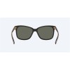 Costa May Sunglasses Shiny Black Frame Gray Polarized Glass Lense