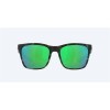 Costa Panga Sunglasses Matte Gray Tortoise Frame Green Mirror Polarized Polycarbonate Lense