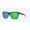 Costa Panga Sunglasses Matte Gray Tortoise Frame Green Mirror Polarized Polycarbonate Lense