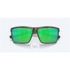 Costa Rinconcito Sunglasses Matte Tortoise Frame Green Mirror Polarized Polycarbonate Lense