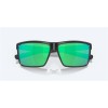 Costa Rinconcito Sunglasses Matte Black Frame Green Mirror Polarized Glass Lense