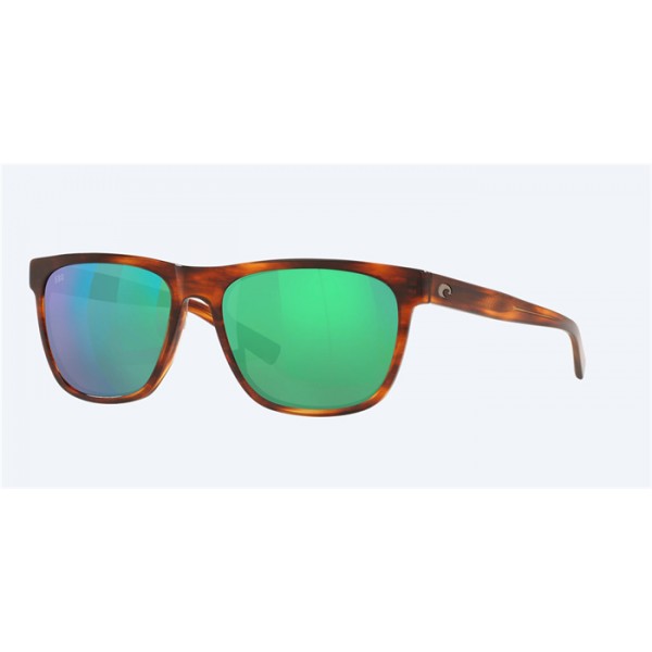 Costa Apalach Sunglasses Tortoise Frame Green Mirror Polarized Glass Lense