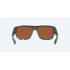 Costa Sampan Sunglasses Matte Reef Frame Green Mirror Polarized Glass Lense