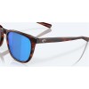 Costa Sullivan Sunglasses Matte Tortoise Frame Blue Mirror Polarized Glass Lense