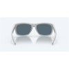 Costa Baffin Sunglasses Net Light Gray Frame Blue Mirror Polarized Glass Lense