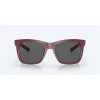 Costa Caldera Sunglasses Net Plum Frame Gray Polarized Glass Lense