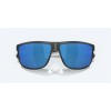 Costa Rincondo Sunglasses Matte Smoke Crystal Frame Blue Mirror Polarized Polycarbonate Lense