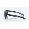 Costa Rincondo Sunglasses Matte Smoke Crystal Frame Blue Mirror Polarized Polycarbonate Lense
