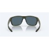 Costa Ferg Sunglasses Steel Gray Metallic Frame Blue Mirror Polarized Glass Lense