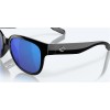 Costa Salina Sunglasses Black Frame Blue Mirror Polarized Glass Lense