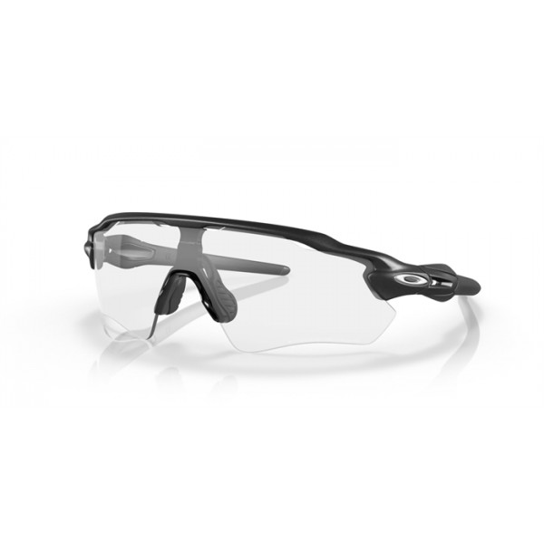 Oakley Radar® EV Path® Sunglasses Steel Frame Clear To Black Iridium Photochromic Lense