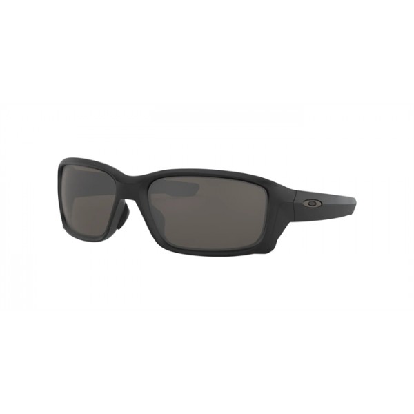 Oakley Straightlink Low Bridge Fit Sunglasses Matte Black Frame Warm Grey Lense