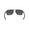 Oakley Gauge 6 Sunglasses Pewter Frame Prizm Black Polarized Lense