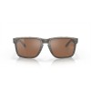 Oakley Holbrook XL Sunglasses Woodgrain Frame Prizm Tungsten Polarized Lense