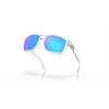 Oakley Holbrook XL Sunglasses Polished Clear Frame Prizm Sapphire Polarized Lense