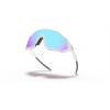 Oakley Flight Jacket Sunglasses Matte White Frame Prizm Sapphire Lense