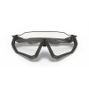 Oakley Flight Jacket Sunglasses Steel Frame Clear To Black Iridium Photochromic Lense