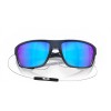 Oakley Split Shot Sunglasses Matte Translucent Blue Frame Prizm Sapphire Polarized Lense