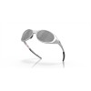 Oakley Eye Jacket Redux Sunglasses Silver Frame Prizm Black Polarized Lense
