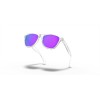 Oakley Frogskins XS Sunglasses Polished Clear Frame Prizm Violet Lense