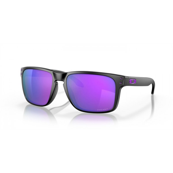 Oakley Holbrook XL Sunglasses Matte Black Frame Prizm Violet Lense