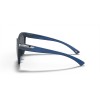 Oakley New England Patriots Low Key Sunglasses Matte Translucent Blue Frame Prizm Black Lense