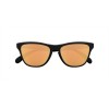 Oakley Frogskins XS Sunglasses Matte Black Frame Prizm Rose Gold Polarized Lense