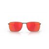 Oakley Ejector Sunglasses Matte Gunmetal Frame Prizm Ruby Lense