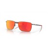 Oakley Ejector Sunglasses Matte Gunmetal Frame Prizm Ruby Lense