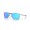 Oakley Ejector Sunglasses Satin Chrome Frame Prizm Sapphire Lense