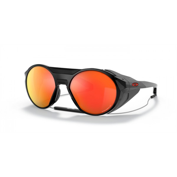 Oakley Clifden Sunglasses Polished Black Frame Prizm Ruby Polarized Lense