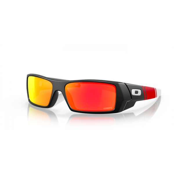 Oakley Kansas City Chiefs Gascan® Sunglasses Matte Black Frame Prizm Ruby Lense